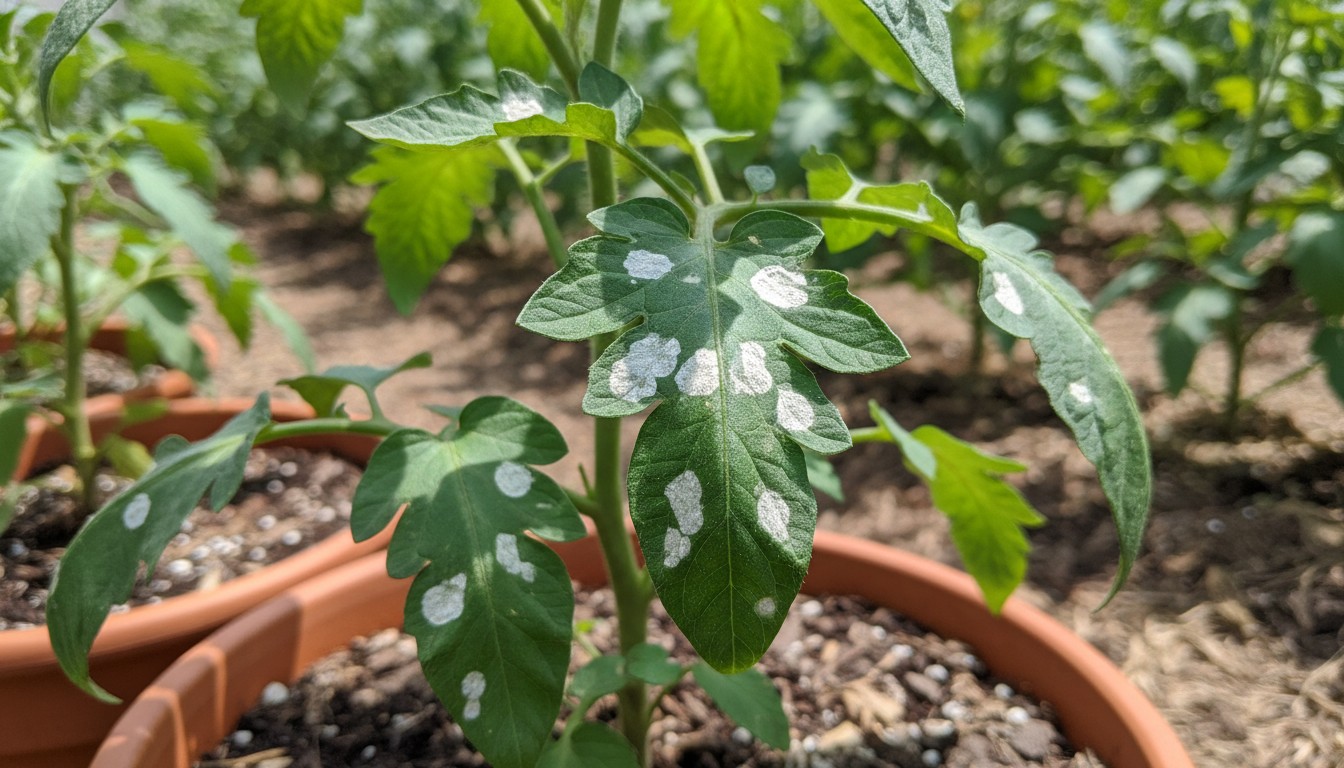 White Spots On Tomato Plant Leaves